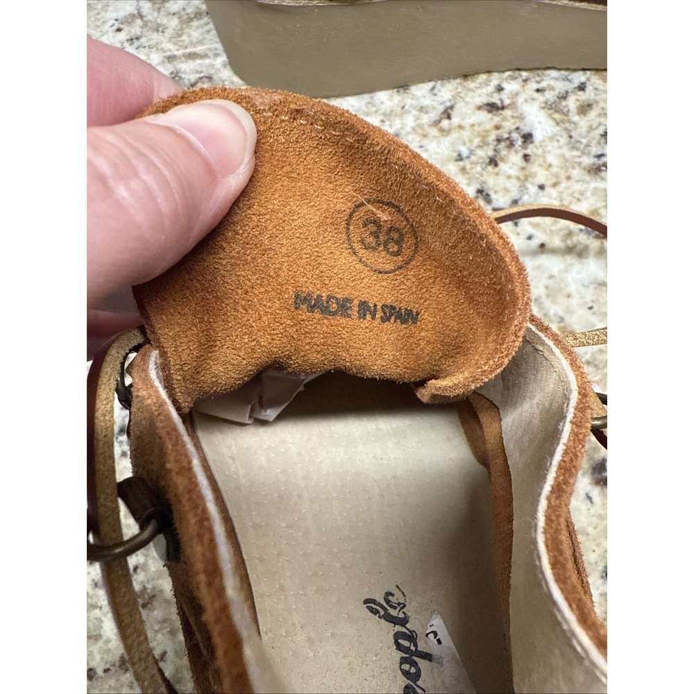 Free People Mod Mocc Shoe Boots Women Size 7.5 Eu 38 Msrp: $198 Suede - Picture 11 of 11